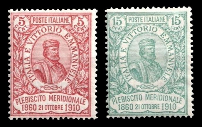 1910 KINGDOM OF ITALY, COMPLETE SET Mi.97-98, MNH