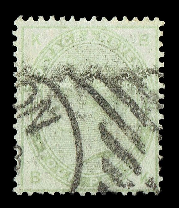 GB QUEEN VICTORIA, 1884, 4d DULL GREEN, SG192, KB|BK, USED