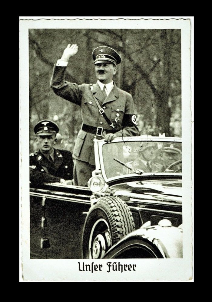 THIRD REICH, NAZI PROPAGANDA POSTCARD, HITLER
