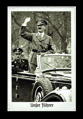 THIRD REICH, NAZI PROPAGANDA POSTCARD, HITLER THIRD REICH, NAZI PROPAGANDA POSTCARD, HITLER