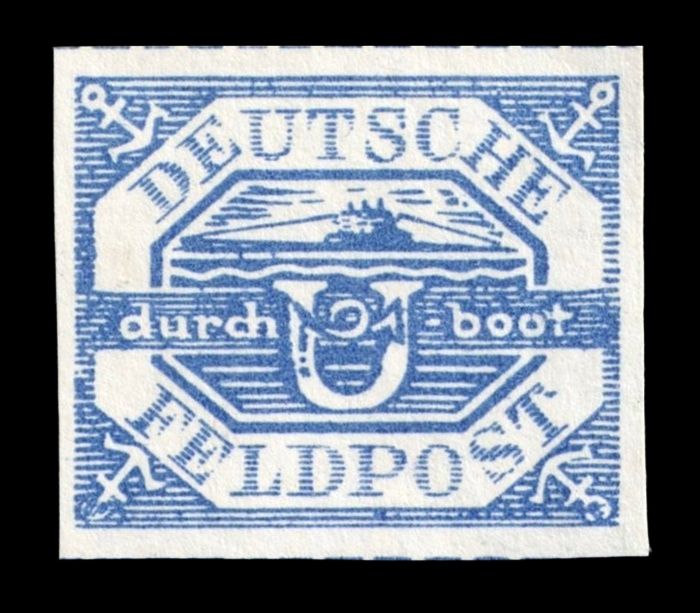 1945 U-BOOT HELA, MILITARY FELDPOST, Mi.13b MNH