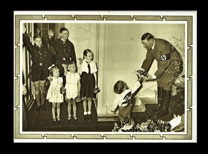 THIRD REICH, NAZI PROPAGANDA POSTCARD, HITLER