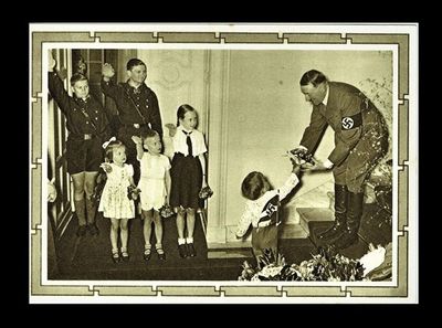 THIRD REICH, NAZI PROPAGANDA POSTCARD, HITLER THIRD REICH, NAZI PROPAGANDA POSTCARD, HITLER