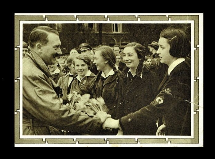 THIRD REICH, NAZI PROPAGANDA POSTCARD, HITLER