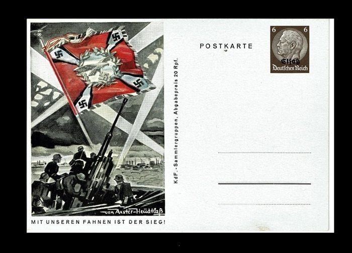 THIRD REICH, NAZI PROPAGANDA POSTCARD, HITLER