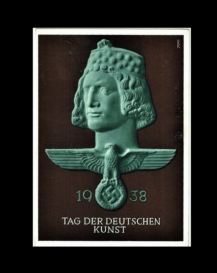 THIRD REICH, NAZI PROPAGANDA POSTCARD, HITLER THIRD REICH, NAZI PROPAGANDA POSTCARD, HITLER