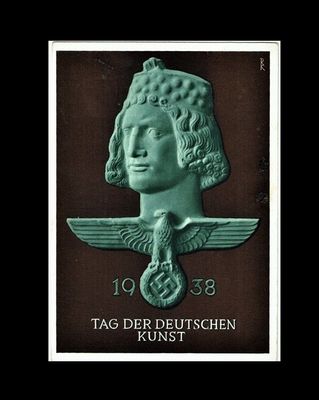 THIRD REICH, NAZI PROPAGANDA POSTCARD, HITLER THIRD REICH, NAZI PROPAGANDA POSTCARD, HITLER