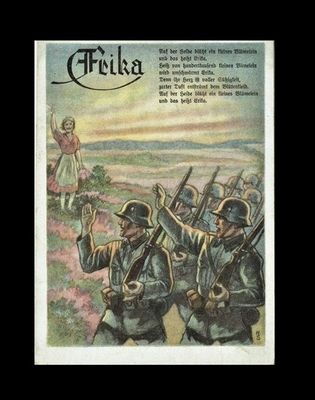 THIRD REICH, NAZI PROPAGANDA POSTCARD, HITLER THIRD REICH, NAZI PROPAGANDA POSTCARD, HITLER