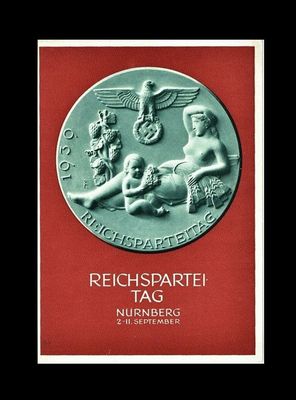 THIRD REICH, NAZI PROPAGANDA POSTCARD, HITLER THIRD REICH, NAZI PROPAGANDA POSTCARD, HITLER