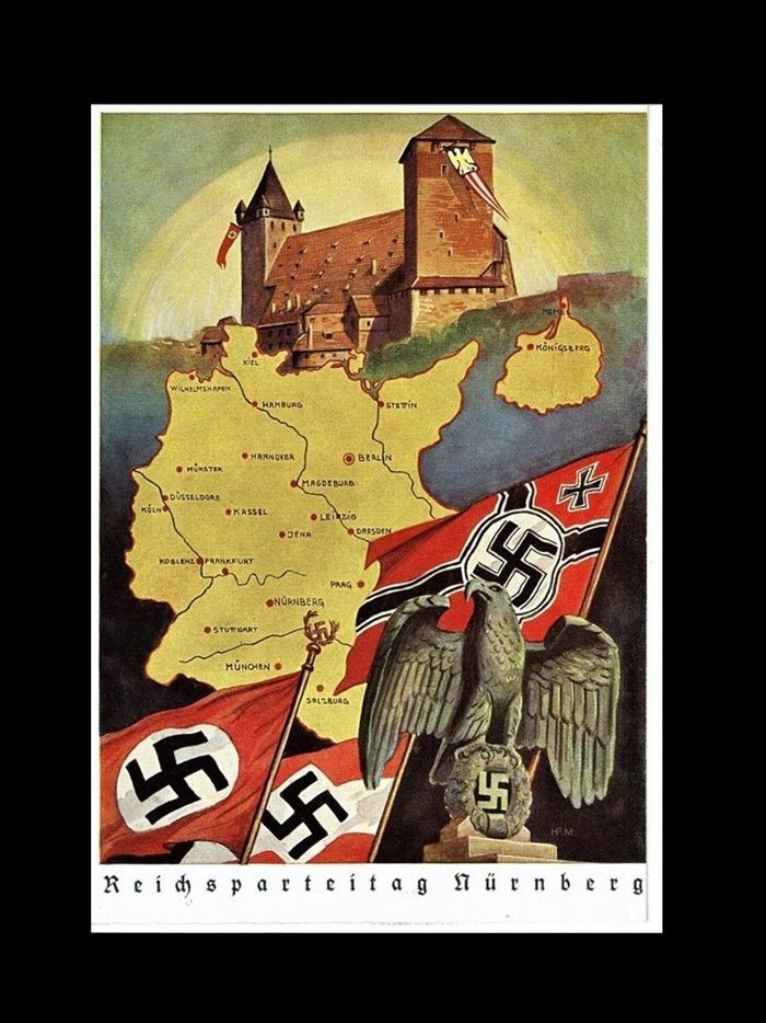 THIRD REICH, NAZI PROPAGANDA POSTCARD, HITLER