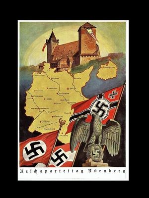 THIRD REICH, NAZI PROPAGANDA POSTCARD, HITLER THIRD REICH, NAZI PROPAGANDA POSTCARD, HITLER