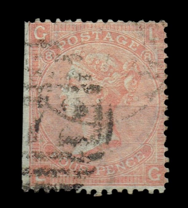 GB QUEEN VICTORIA 1869, 4d VERMILION, SG93/94 Pl.8, GL|LG, USED