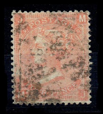 GB QUEEN VICTORIA 1869, 4d VERMILION, SG93/94 Pl.9, JM|MJ, USED