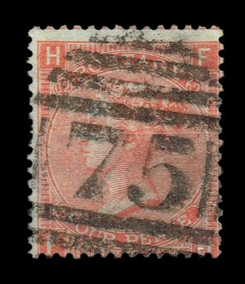 GB QUEEN VICTORIA, 4d VERMILION, SG94 Pl.12, Mi.24Z, HF|FH, USED GB QUEEN VICTORIA, 4d VERMILION, SG94 Pl.12, Mi.24Z, HF|FH, USED
