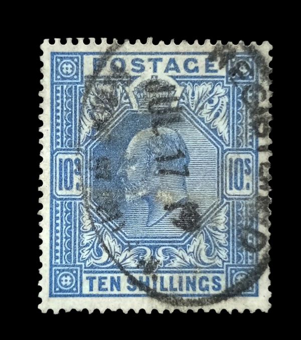 GB KING EDWARD VII, 10s ULTRAMARINE, SG265, USED