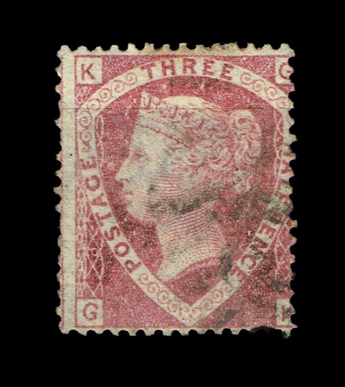 GB QUEEN VICTORIA 1860, 1½d ROSE RED SG51, Pl.3, KG|GK, USED