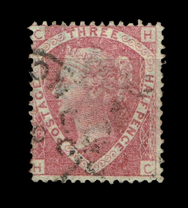 GB QUEEN VICTORIA 1860, 1½d ROSE RED SG51, Pl.3, CH|HC, USED