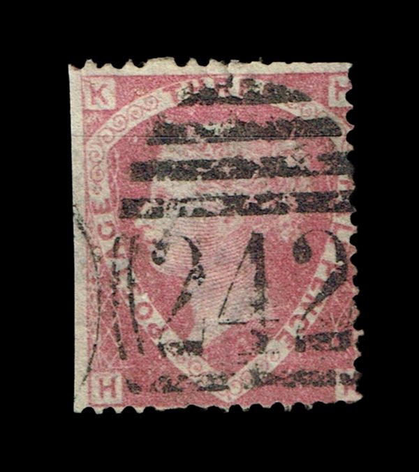 GB QUEEN VICTORIA 1860, 1½d ROSE RED SG51, Pl.3, KH|HK, USED