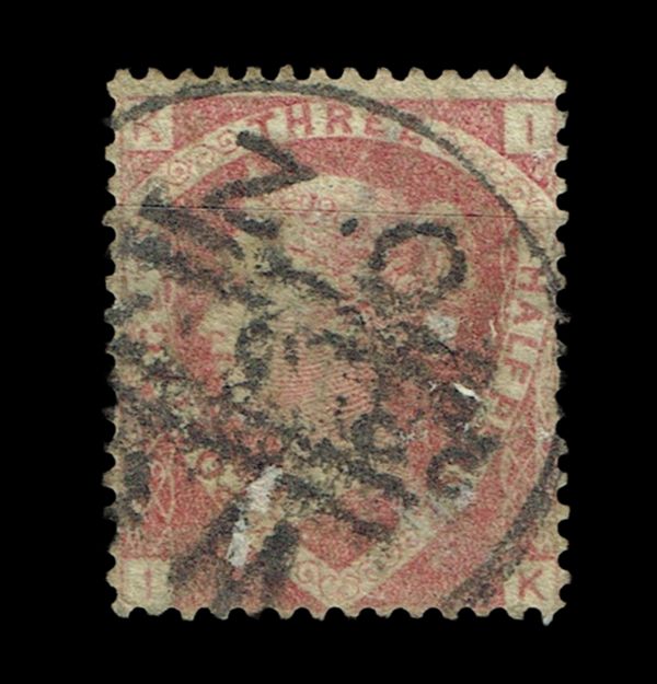 GB QUEEN VICTORIA 1860, 1½d ROSE RED SG51, Pl.3, KI|IK, USED