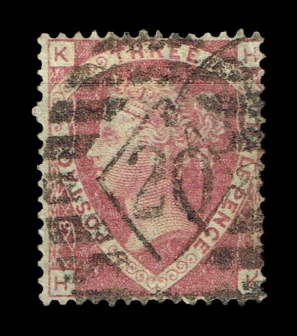 GB QUEEN VICTORIA 1860, 1½d ROSE RED SG51, Pl.3, KH|HK, USED