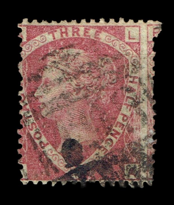 GB QUEEN VICTORIA 1860, 1½d ROSE RED SG51, Pl.3, AL|LA, USED