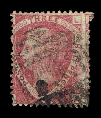 GB QUEEN VICTORIA 1860, 1½d ROSE RED SG51, Pl.3, AL|LA, USED GB QUEEN VICTORIA 1860, 1½d ROSE RED SG51, Pl.3, AL|LA, USED