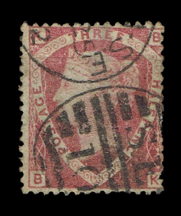 GB QUEEN VICTORIA 1860, 1½d ROSE RED SG51, Pl.3, KB|BK, USED GB QUEEN VICTORIA 1860, 1½d ROSE RED SG51, Pl.3, KB|BK, USED