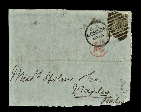 GB QUEEN VICTORIA COVER - From LONDON to NAPLES №.1 GB QUEEN VICTORIA COVER - From LONDON to NAPLES №.1