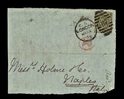 GB QUEEN VICTORIA COVER - From LONDON to NAPLES №.1 GB QUEEN VICTORIA COVER - From LONDON to NAPLES №.1