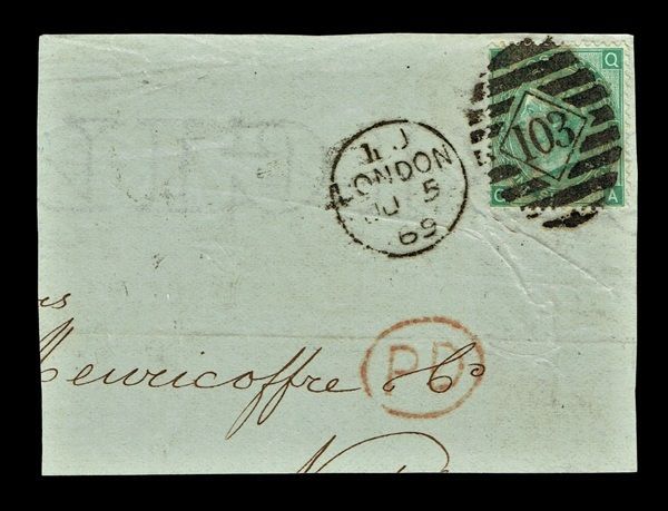GB QUEEN VICTORIA COVER - From LONDON to NAPLES №.6