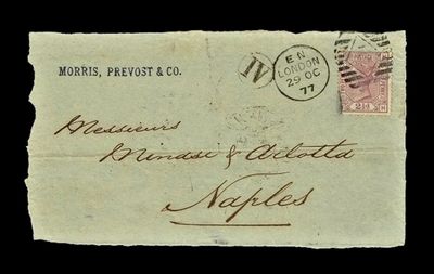 GB QUEEN VICTORIA COVER - From LONDON to NAPLES №.9 GB QUEEN VICTORIA COVER - From LONDON to NAPLES №.9
