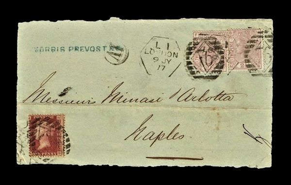 GB QUEEN VICTORIA COVER - From LONDON to NAPLES №.11 GB QUEEN VICTORIA COVER - From LONDON to NAPLES №.11