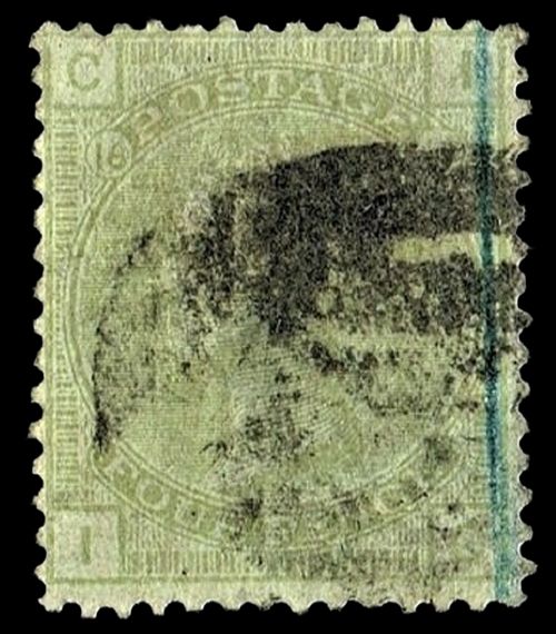 GB QUEEN VICTORIA, 1877, 4d SAGE-GREEN, SG153 Pl.16, CI|IC, USED