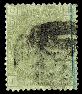 GB QUEEN VICTORIA, 1877, 4d SAGE-GREEN, SG153 Pl.16, CI|IC, USED