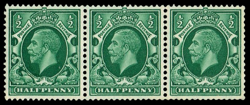 GB KING GEORGE V 1934, ½d GREEN, Sg.439, Mi 177X, USED