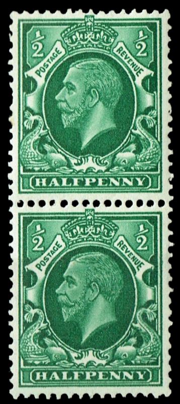 GB KING GEORGE V 1934, PAIR of ½d GREEN, Sg.439, Mi.175X, MNH