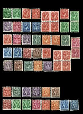 ST.LUCIA - BRITISH COLONY, LOT OF 72 STAMPS ST.LUCIA - BRITISH COLONY, LOT OF 72 STAMPS