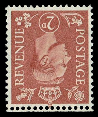 GB KING GEORGE VI 1951, 2d PALE RED-BROWN, SG506Wi, MNH