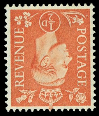 GB KING GEORGE VI 1951, ½d PALE ORANGE, SG503Wi, MNH
