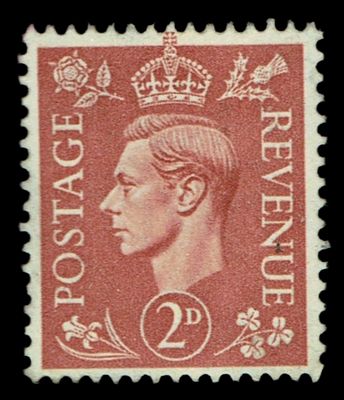 GB KING GEORGE VI 1951, 2d PALE RED-BROWN, SG506, MNH