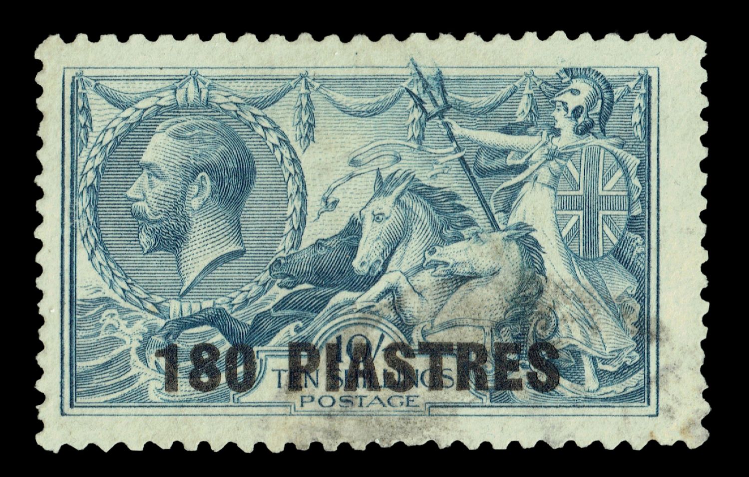GB KING GEORGE V, 1921, 180 PIASTRES, SG 50, Used