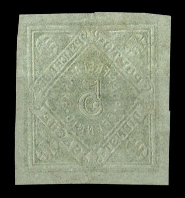 1871-1918 WÜRTTEMBERG, 5pf GREEN, Mi.D4, SG M3, FU 1871-1918 WÜRTTEMBERG, 5pf GREEN, Mi.D4, SG M3, FU