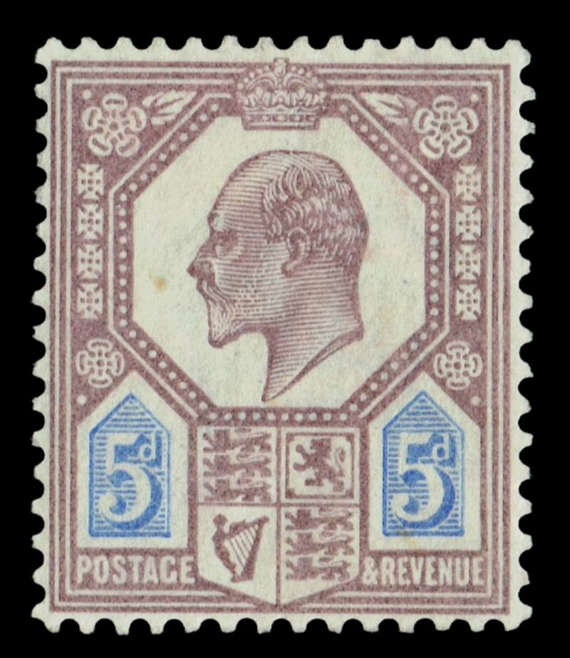 GB KING EDWARD VII, 1906, 5d Slate-Purple and Ultramarine, Sg.242, Mi.110Ix, MM