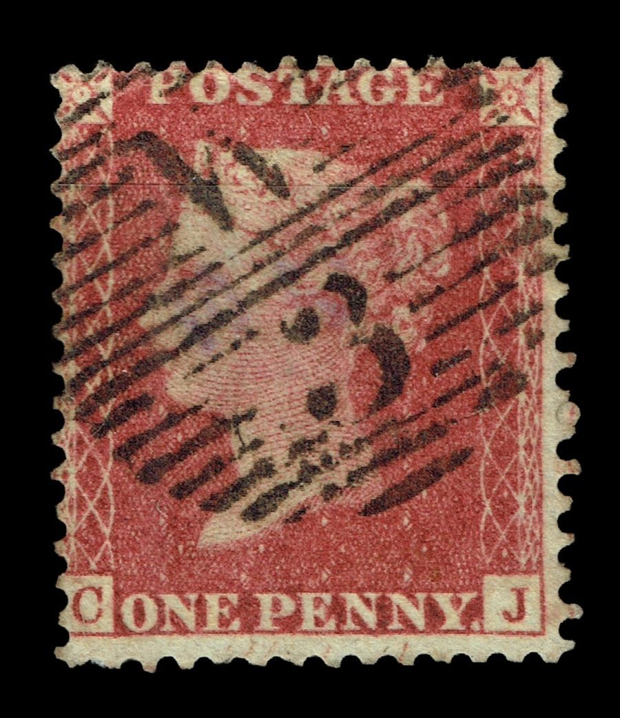GB QUEEN VICTORIA 1855/64, 1d RED BROWN SG29, Plate 36, C-J, Used GB QUEEN VICTORIA 1855/64, 1d RED BROWN SG29, Plate 36, C-J, Used
