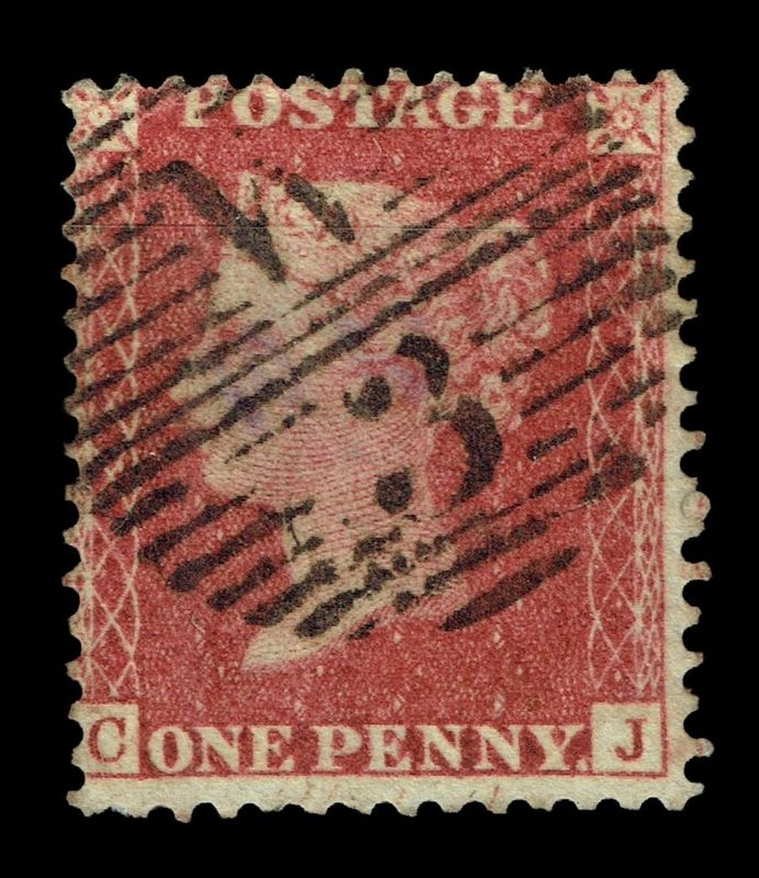 GB QUEEN VICTORIA 1855/64, 1d RED BROWN SG29, Plate 36, C-J, Used