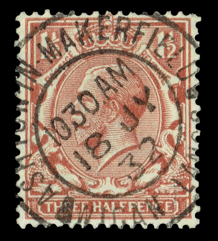 GB KING GEORGE V, 1912, 1½d PALE RED-BROWN, Sg.362, Mi.141, VFU