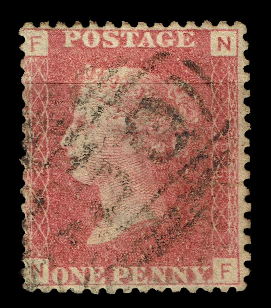 GB QUEEN VICTORIA 1855/64, 1d RED BROWN SG 43/44, Pl.95, NF-FN, Used GB QUEEN VICTORIA 1855/64, 1d RED BROWN SG 43/44, Pl.95, NF-FN, Used