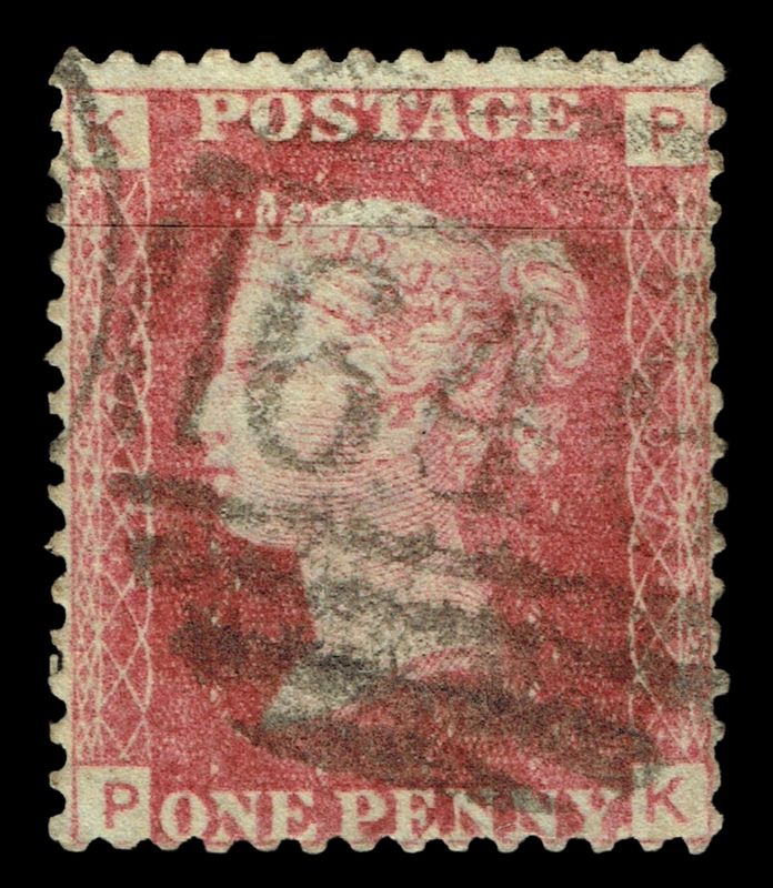 GB QUEEN VICTORIA 1855/64, 1d RED BROWN SG 43/44, Pl.107, KP-PK, Used