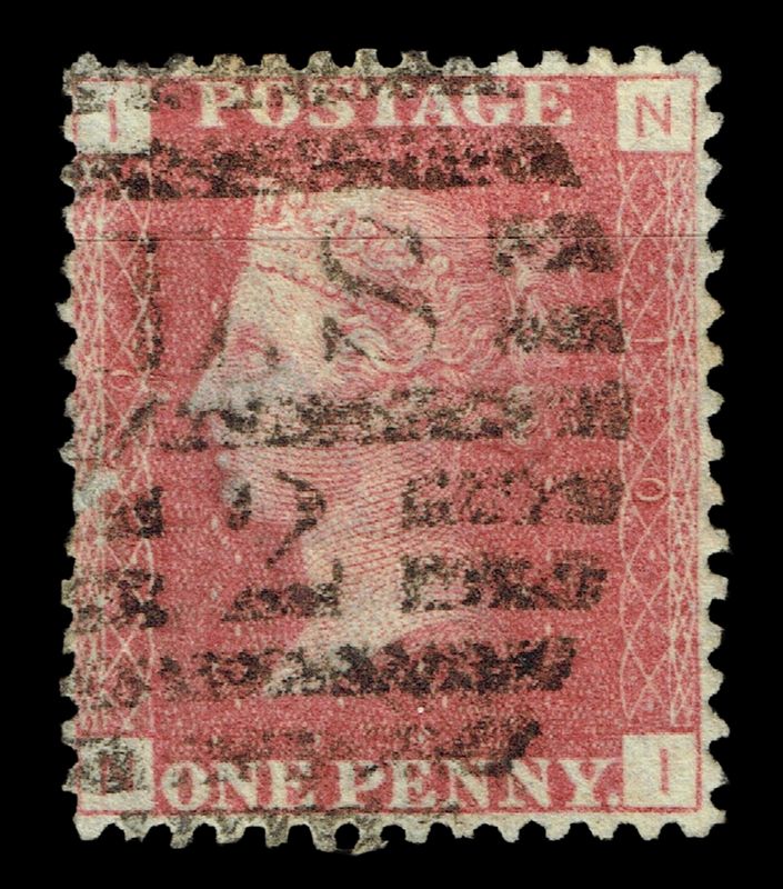 GB QUEEN VICTORIA 1855/64, 1d RED BROWN SG 43/44, Pl.120, NI-IN, Used
