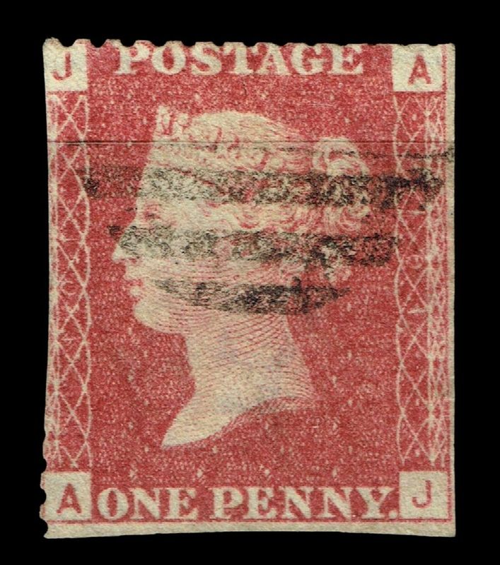 GB QUEEN VICTORIA 1855/64, 1d RED BROWN SG 43/44, Pl.101, AJ/JA, Used